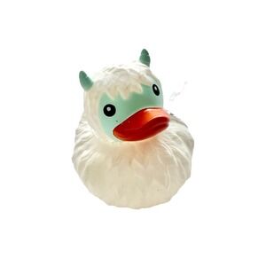 Yeti Rubber Duck White Mini Figure Auto Accessory Collectible Toy